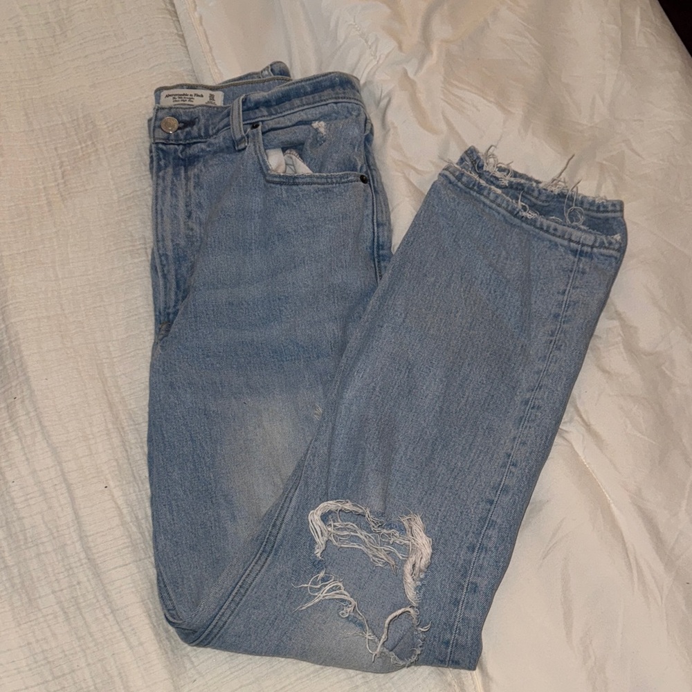 Abercrombie & Fitch Light Blue Straight Leg Jeans